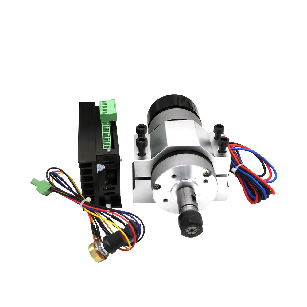 

400W 12000rpm ER11 Chuck CNC Brushless Spindle Motor with Driver Speed Controller + Clamp DIY Engraving Machine Accessories Set