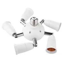Регулируемый гнездо адаптера E27 сплиттер переходник для лампового цоколя свет держатель для Светодиодный энергии-энергосберегающие лампы дропшиппинг