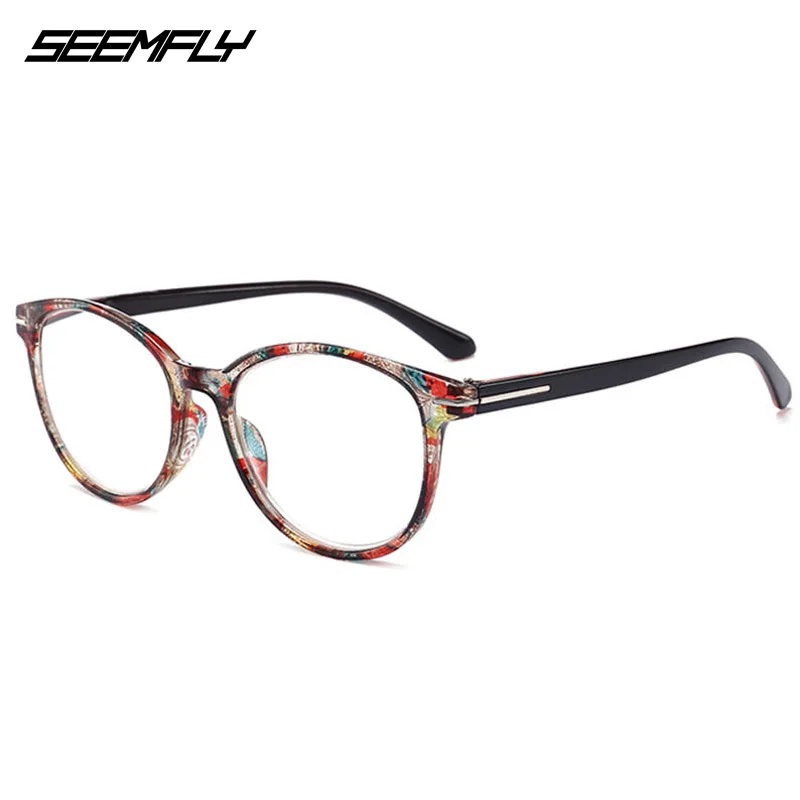 Seemfly Ретро Круглый полный кадр модные очки для чтения Для мужчин Для женщин дальнозоркости очки + 1,0 + 1,5 + 2,0 + 2,5 + 3,0 + 3,5 + 4,0 унисекс