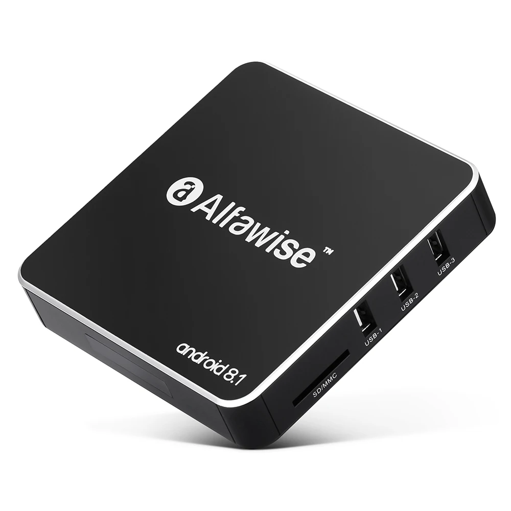 Alfawise A8 Smart ТВ коробка Android 8 1 Rockchip 3229 Декодер каналов кабельного телевидения 2 ГБ