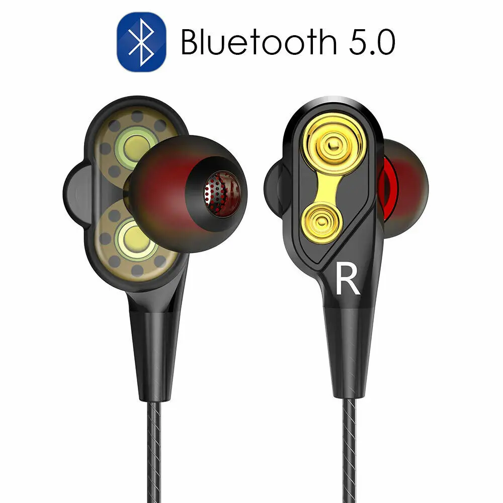 Shengtena Bluetooth Беспроводные 5 0 спортивные наушники 2 динамические Экстра бас HD