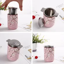 Ситечко для чая с крышкой, фильтры для кофе из нержавеющей стали, многоразовый чай, аксессуары