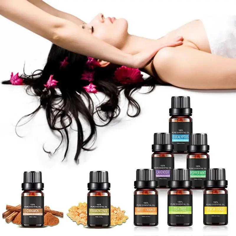 Essential Oils 100 Pure Natural 10ml Glass Bottle For Diffuser