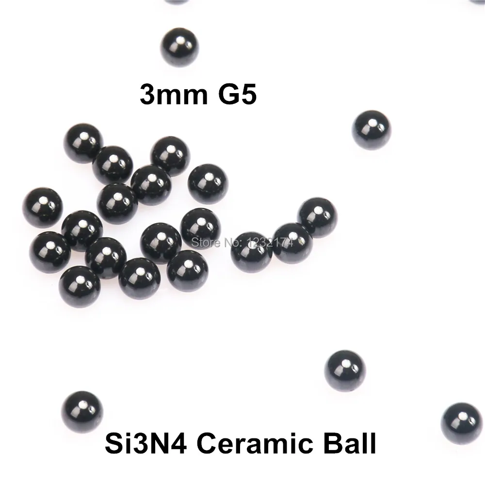 

3mm Silicon Nitride Ceramic Ball Si3N4 G5 100PCS/Lot used in Bearing,Pump, Valve ball, linear slider, etc. 3mm ceramic ball