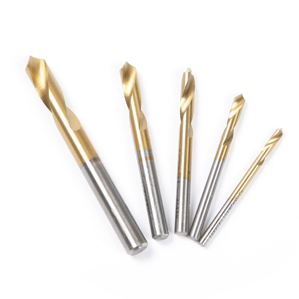 Spiral Flute HSS Straight Shank 90 Degree Twist Spotting Drill 5mm Dia Spiral Flute HSS Straight Shank 90 Degree Twist Spotting Drill 5mm Dia
