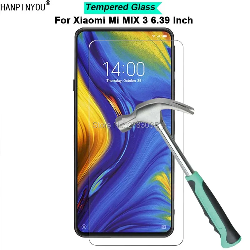 For Xiaomi Mi MIX 3 6.39&quot New 9H Hardness 2.5D Ultra-thin Toughened Tempered Glass Film Screen Protector Protect Guard | Мобильные