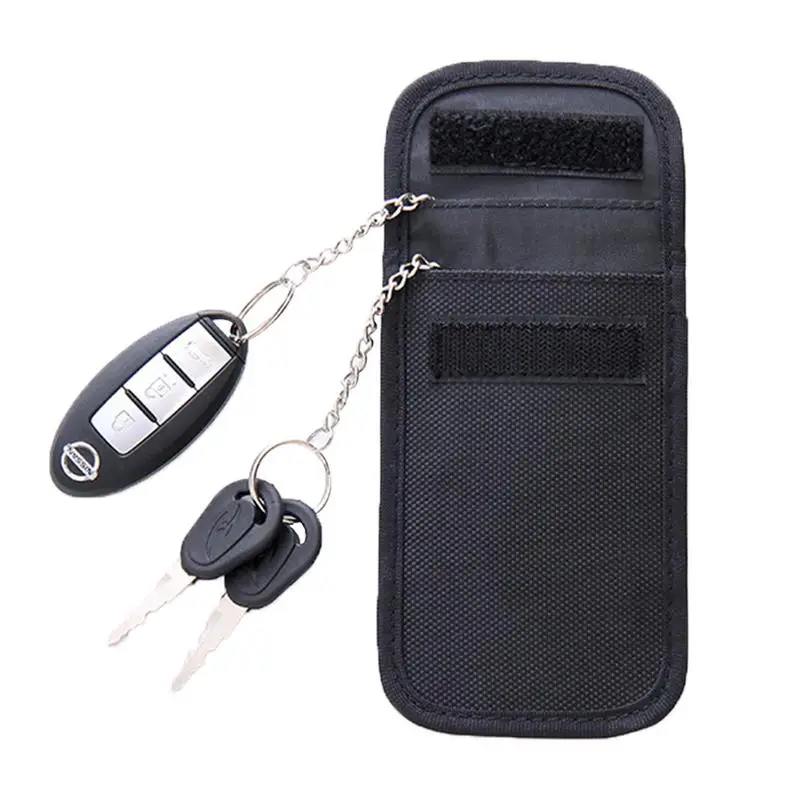 

Double Buckle Car Signal Shielding Bag Car Key Anti-Theft Bag