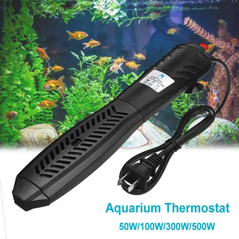 50W / 100W / 300W / 500W Aquarium Thermostat Temperature 220V PTC Submersible Aquarium Fish Tank