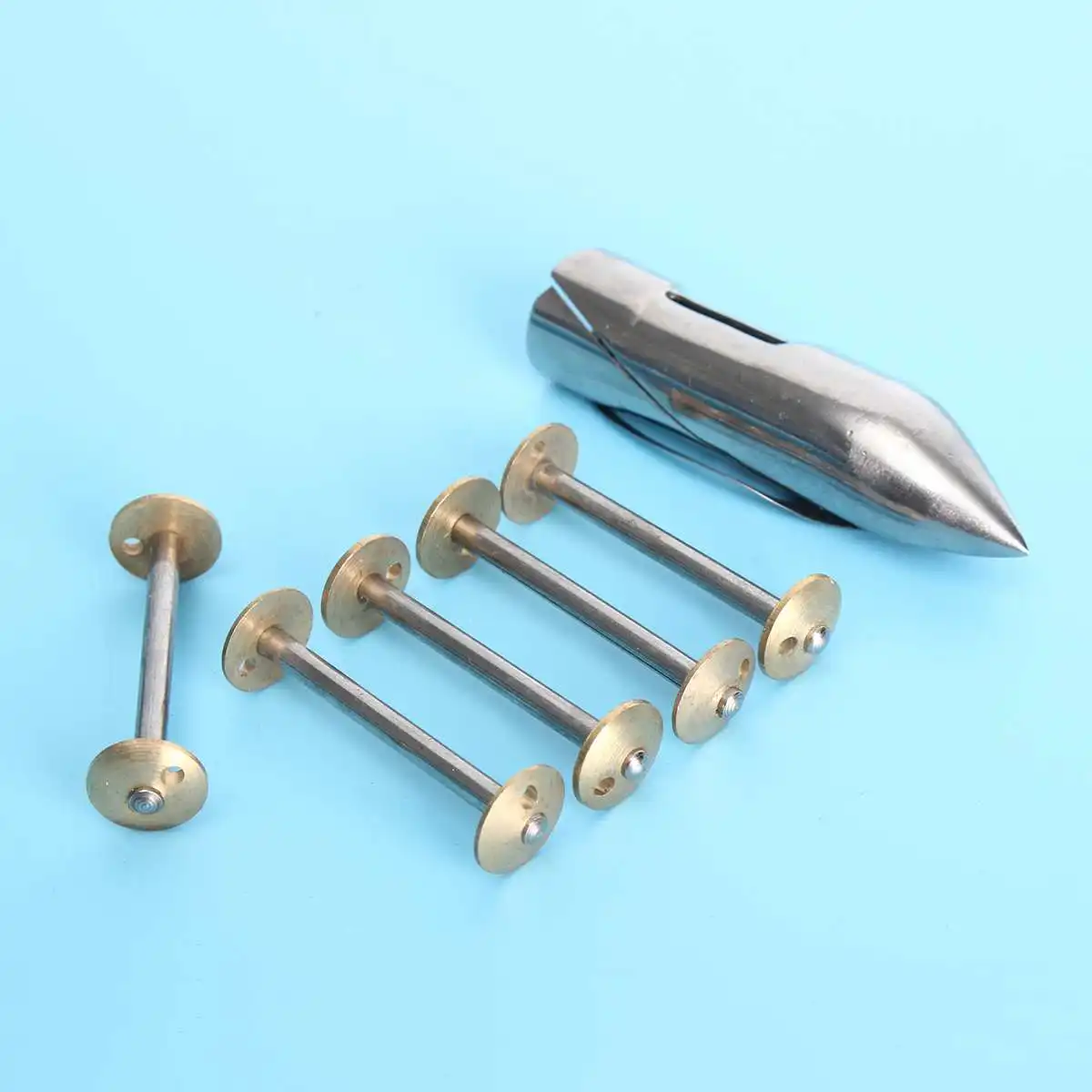 Replacement 5Pcs Bobbins + 1 VS Shuttle Bobbin Case For Singer27,28,127,128 Treadle Sewing