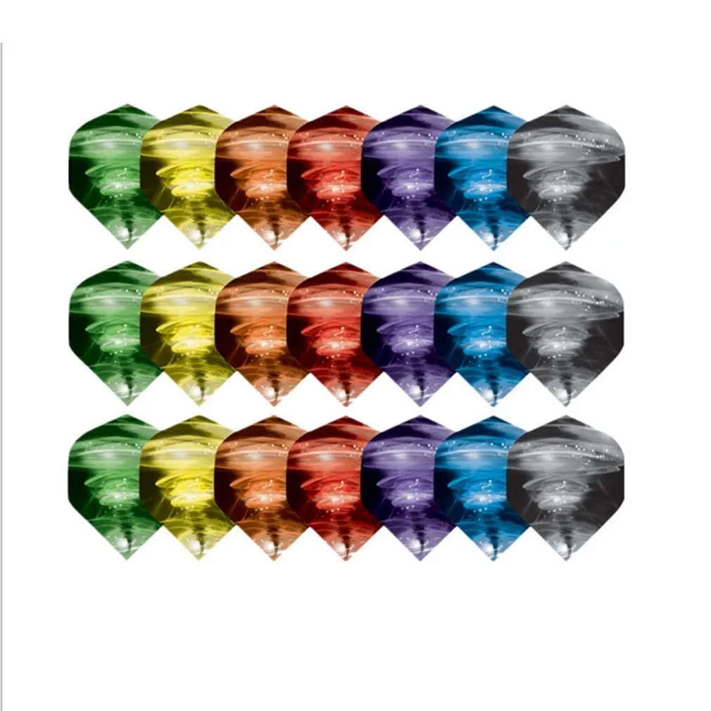 

21pcs High Quality Dart Shafts Feather Leaves Personality Pattern Darts Flights Dart Accessories Dartboard Games