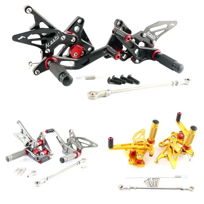 

CNC Adjustable Rearset Foot Pegs For Suzuki Hayabusa GSXR1300 GSX-R1300 2008-2018 09 10 11 12 13 14 15 16 17