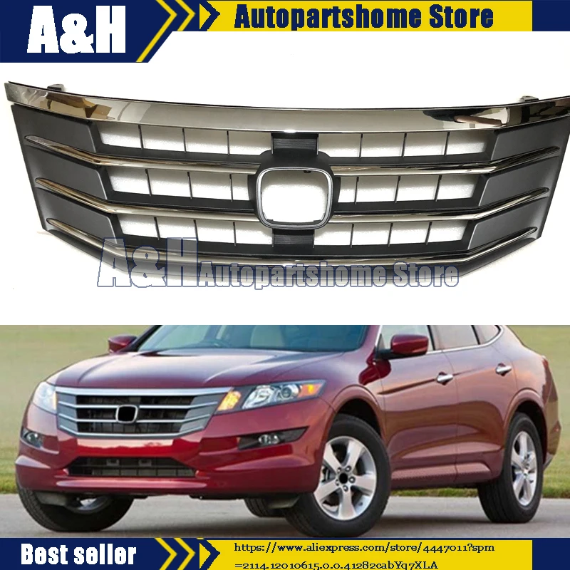 

Front Upper Bumper Chrome Billet Grille Grill For Honda Crosstour 2010 2011 2012