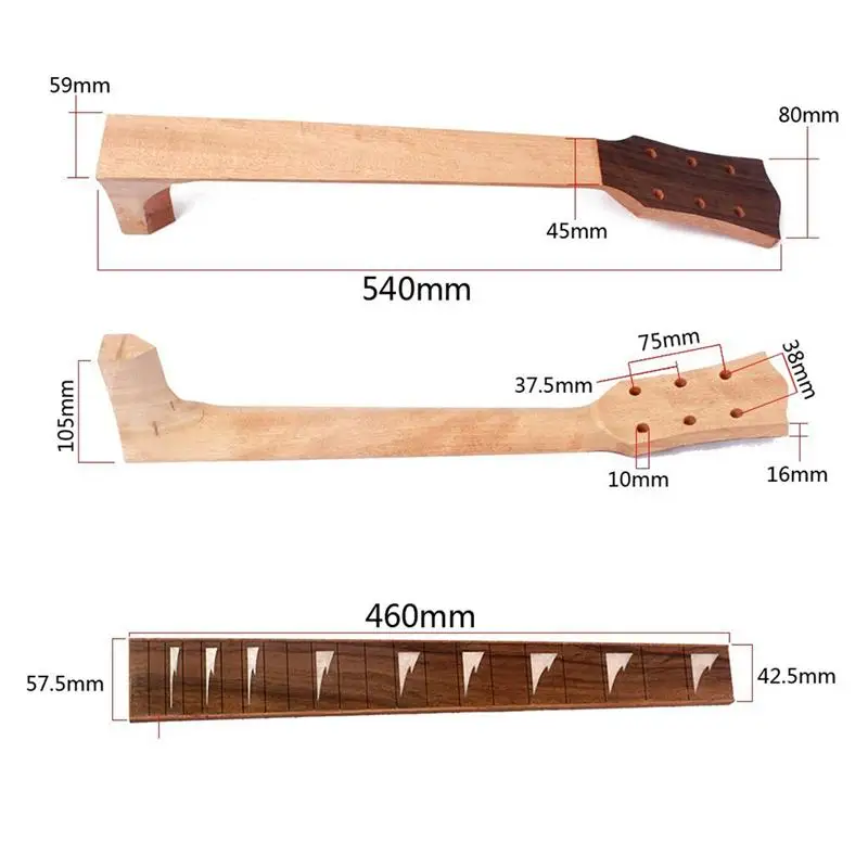 

Guitar Neck and Finger Board For 41inch Acoustic Guitar Replacement Neck Guitar Accessories Parts