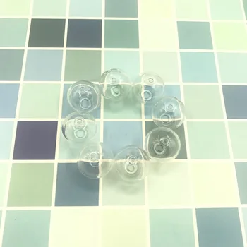 

200pcs/lot 18mm glass globe double hole ball Glass bottle ball empty vial pendant diy jewelry findings supply charm accessories