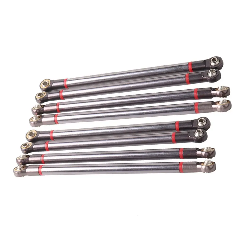 

8PCS RC Crawler Pull Rod With Universal Ball Ends Spare Part Axial SCX10 AX10 F350 RC01 D90 RC Crawler 313 Wheelbase AX50009