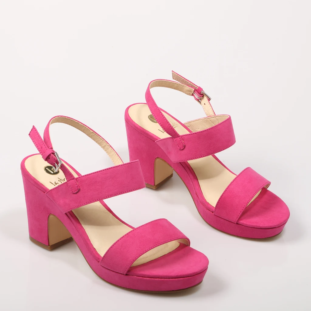 LA STRADA FUXIA SANDALS SANDALIA Fuxia Suede Split Women Fuxia FLIPS FLOPS  Woman Platform Casual Shoes Fashion 69669|Women's Sandals| - AliExpress