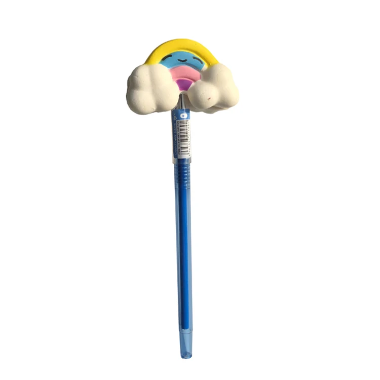 Squishying Pen Cap Panda Dinosaur Cake Animal Slow Rising Jumbo With Pen Stress Relief Toys Student 3
