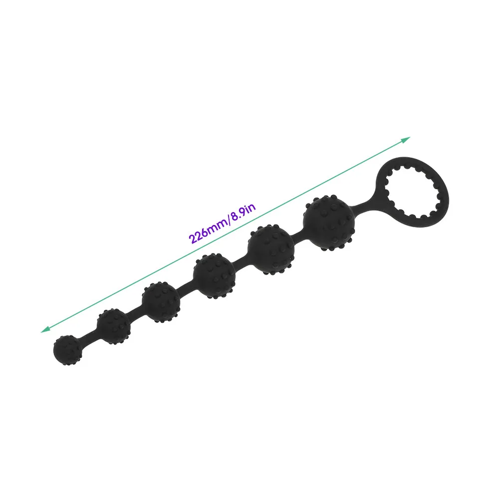 Silicone Anal Beads Butt Plug G-spot Stimulator Prostate Massage Vaginal Dilator Anal Plug Adult Sex Toys for Women Men Gays