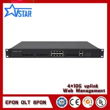 Высокое качество 8 PON порт 1U 19 дюймов EPON OLT