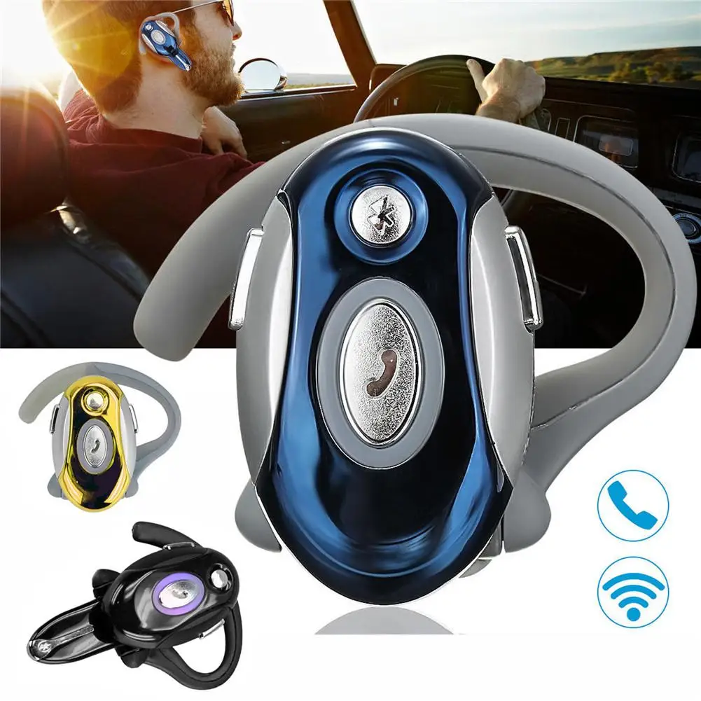 Bluetooth Headphone On Ear Earpiece Wireless Headset Earphone Noise Cancelling with Mic for Samsung iPhone X XR XS Motorola E G