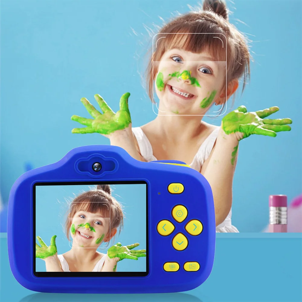 Новая Обновленная литиевая батарея мини-детская камера 8MP HD проекция цифровая камера портативная фотокамера детская мини-цифровая игрушка Подарки