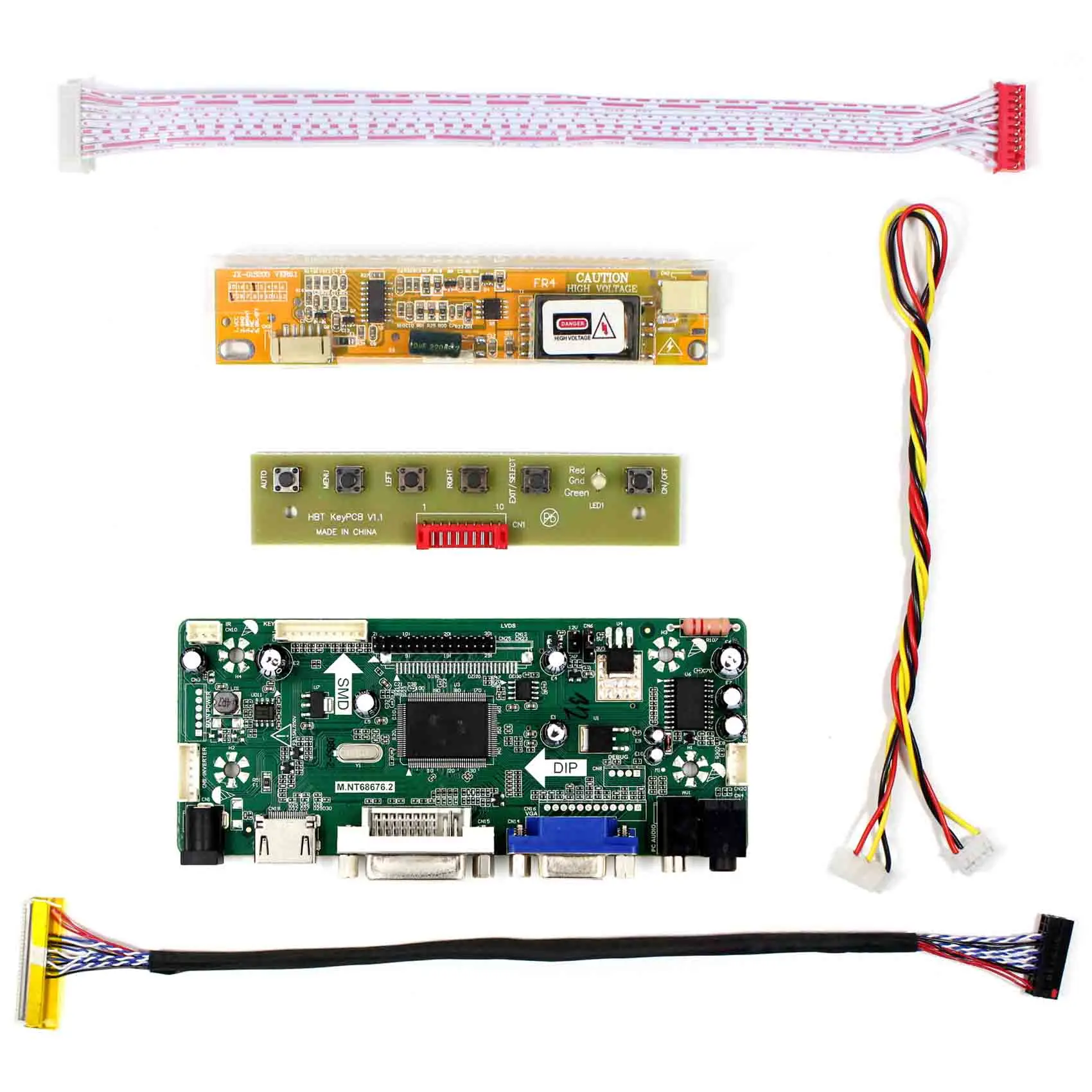 16.4inch 1600*900 LQ164D1LD4A LCD Screen drive board with HDMI DVI VGA AUDIO input