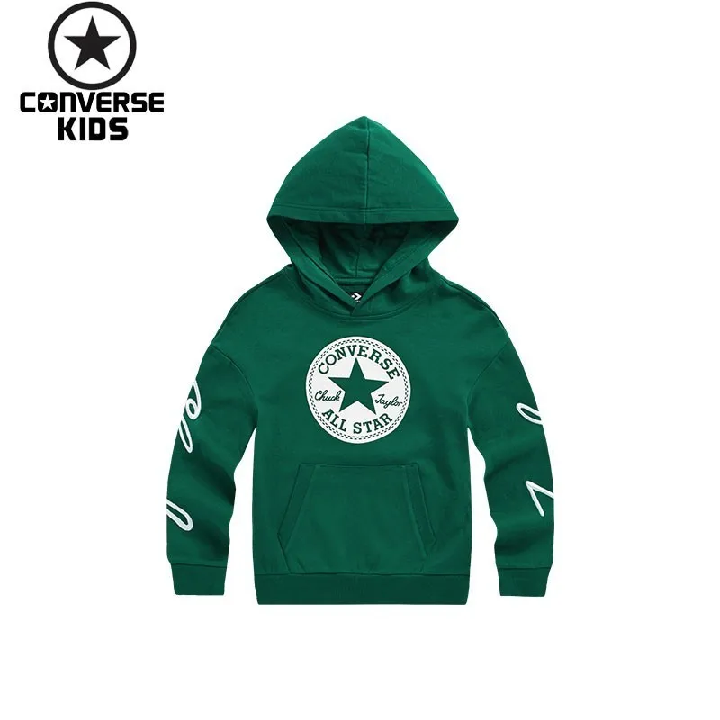 

CONVERSE Children's Garment Men Children Even Hat Pullover Sweater Pure Cotton Children Sweater #83117HO667