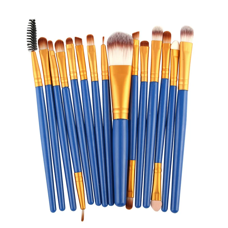 Набор кистей для макияжа MAANGE 15 шт. кисти brochas maquillaje основа бровей подводка глаз