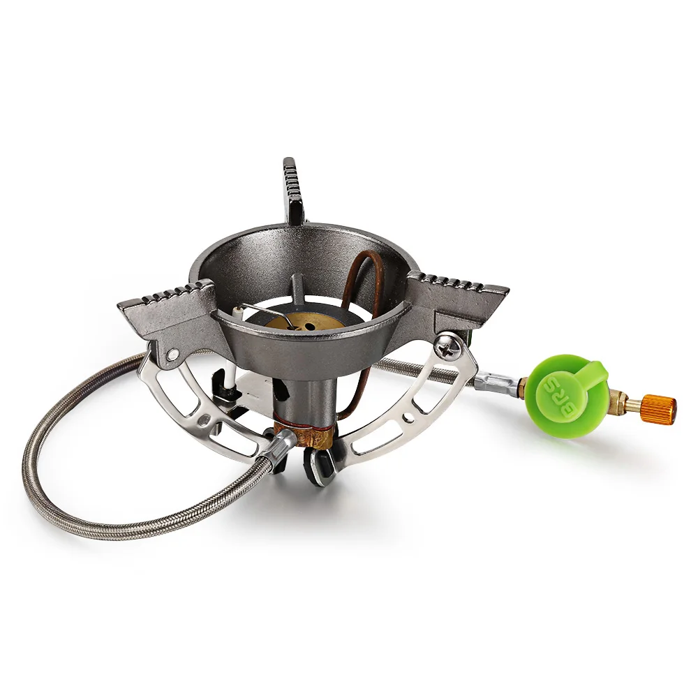 

BRS-11 Foldable Mini Outdoor Camping Stove Gas Burner Camping Cooker Windproof Stove Rotary Flame Stronger Firepower Stove