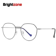 Brightzone анти голубое освещение, мужские солнцезащитные очки для компьютера Женская оправа для очков, Винтаж круглые очки с прозрачными стеклами защита глаз» в стиле ретро близорукости