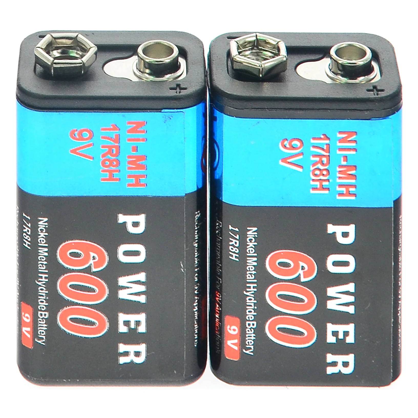 2pcs Durable 9V 9 Volt 600mAh Battery Cell PPS block Power Ni Mh