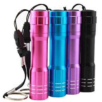 

3W 1 Modes 365nm Flashlight Waterproof UV Flashlight Torch AA Battery LED Purple Light Outdoor Camping Hunting LED Lamp