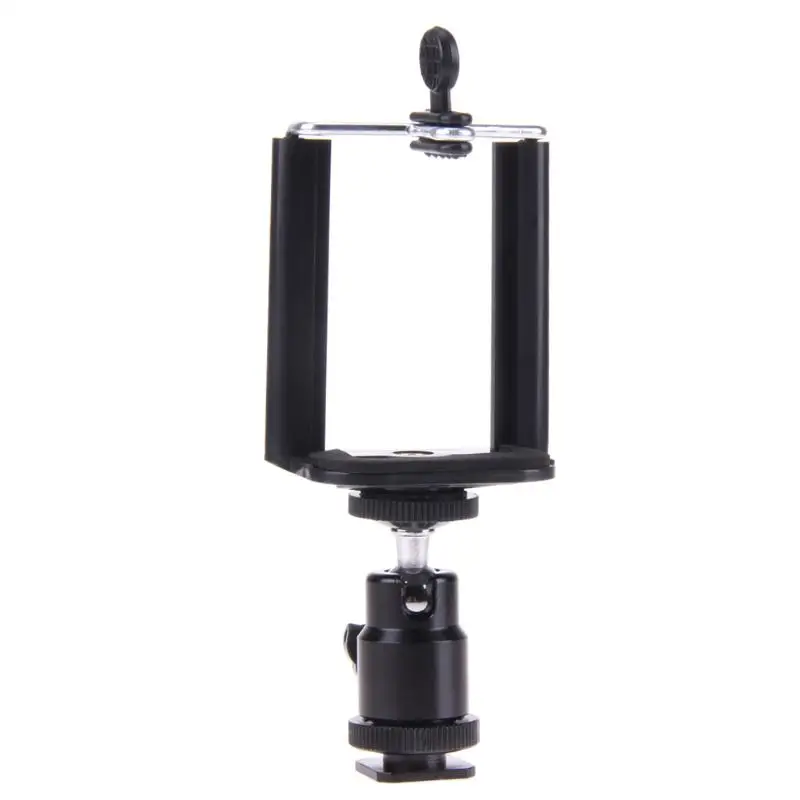 

Camera Tripod Flash Bracket Mount 1/4 Adapter Ball Head with Phone Holder