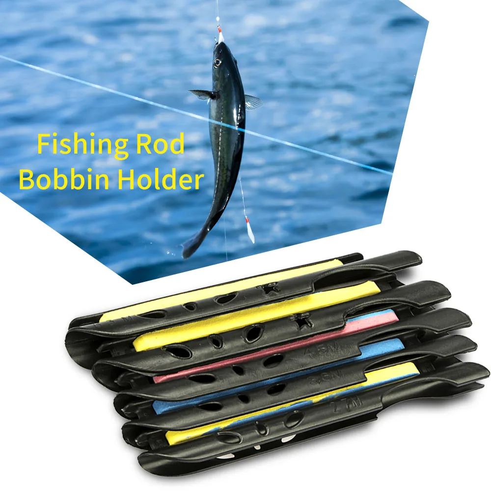 Lixada 8Pcs/lot Fishing Rod Bobbin Holder Safety Fishing Line Winding