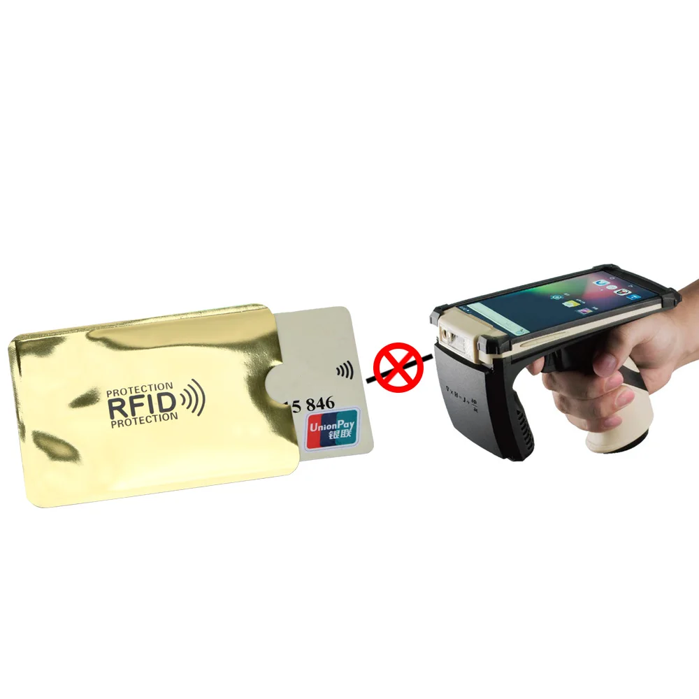5 pcs حجب قارئ مكافحة rfid NFC حامي الألومنيوم حامل بطاقة 9.1*6.3 cm أكياس تخزين ID بطاقة الائتمان بطاقة درع حقيبة