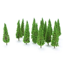 150 шт Ho масштабные пластиковые миниатюрные модели деревьев для строительства поездов макет железной дороги пейзаж аксессуары игрушки для детей