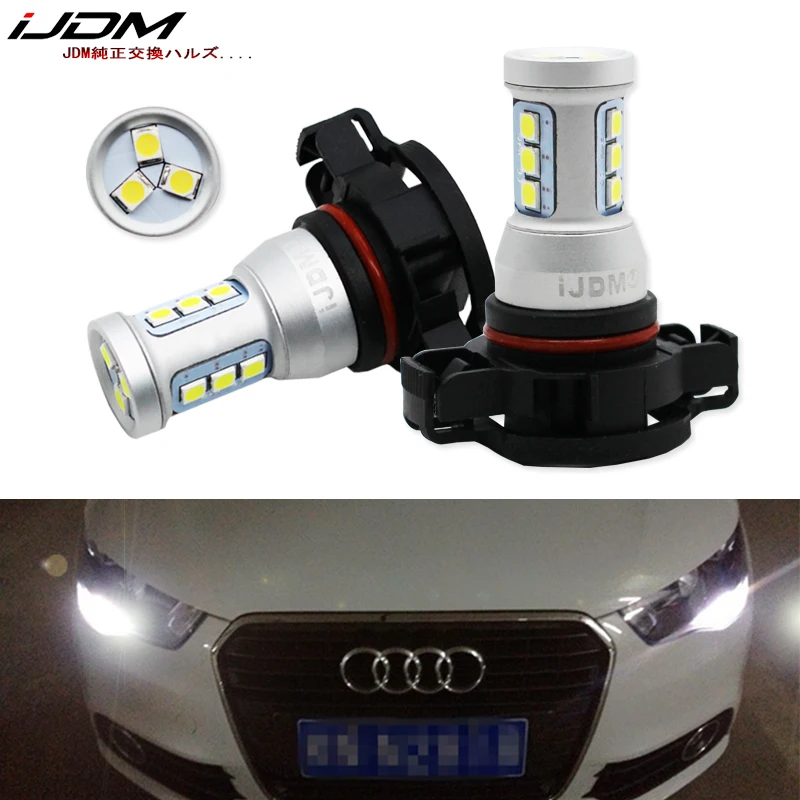 IJDM CANBUS без ошибок H16 светодиодный 5202 PS19W PSY24W лампы для AUDI A3 8P 2008 + DRL дневные ходовые