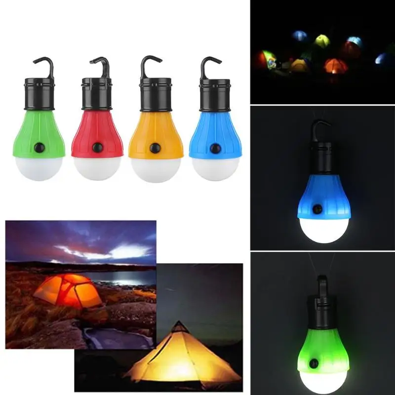 

Emergency Camping Tent Light Bulb Outdoor Hanging 3LED Camping Tent Light 3 Modes Dimmable Waterproof Emergency Lamp Bulb