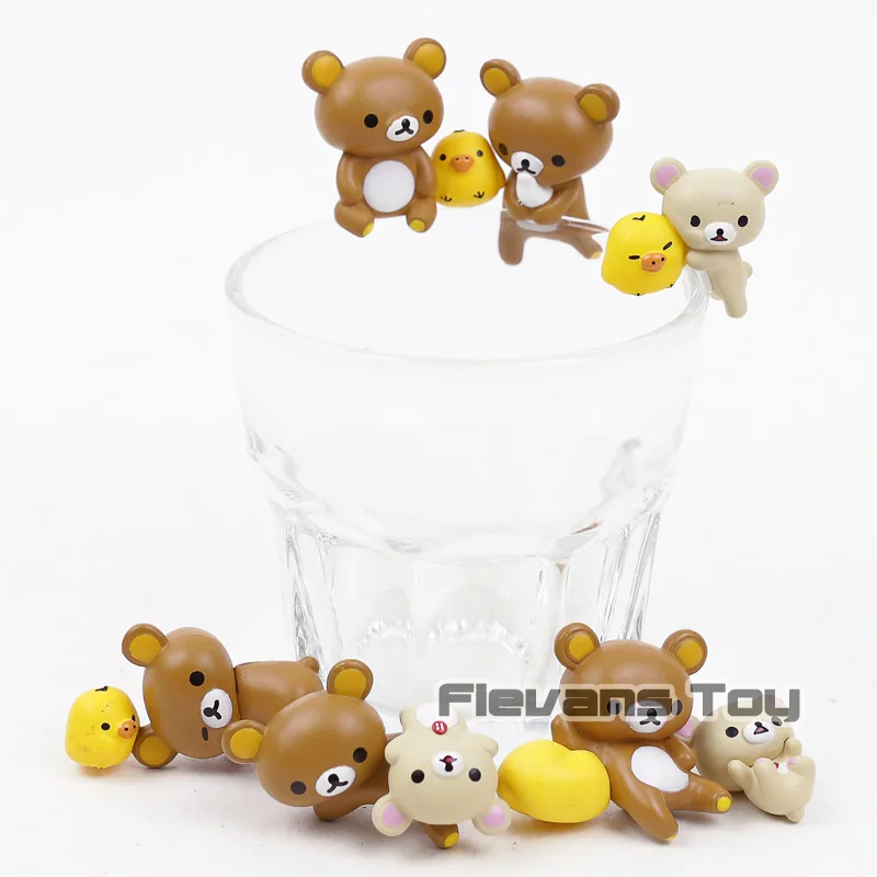 Japan Kitan Club Putitto Series San X Rilakkuma Cup Edge Vol3 Completed Set 5 Colorcard De