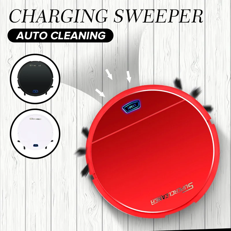 

Automatic Rechargeable Smart Clean Sweeping Robot Vacuum Cleaner Floor Dirt Dust Hair Sweeper For Home Electric Vacuum Cleaners