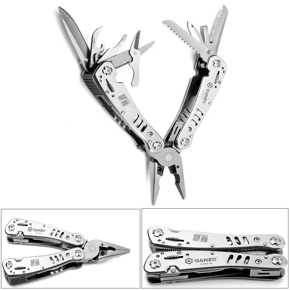 12 In 1 Multifunctional Folding Pliers With 12pcs Screwdriver Kit