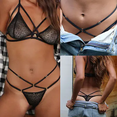 

GLANE Brief 2018 Hot Newest Sexy Top Women's Babydoll Bra Set Lace Bikini Sets Sleepwear Nightwear Summer Russia