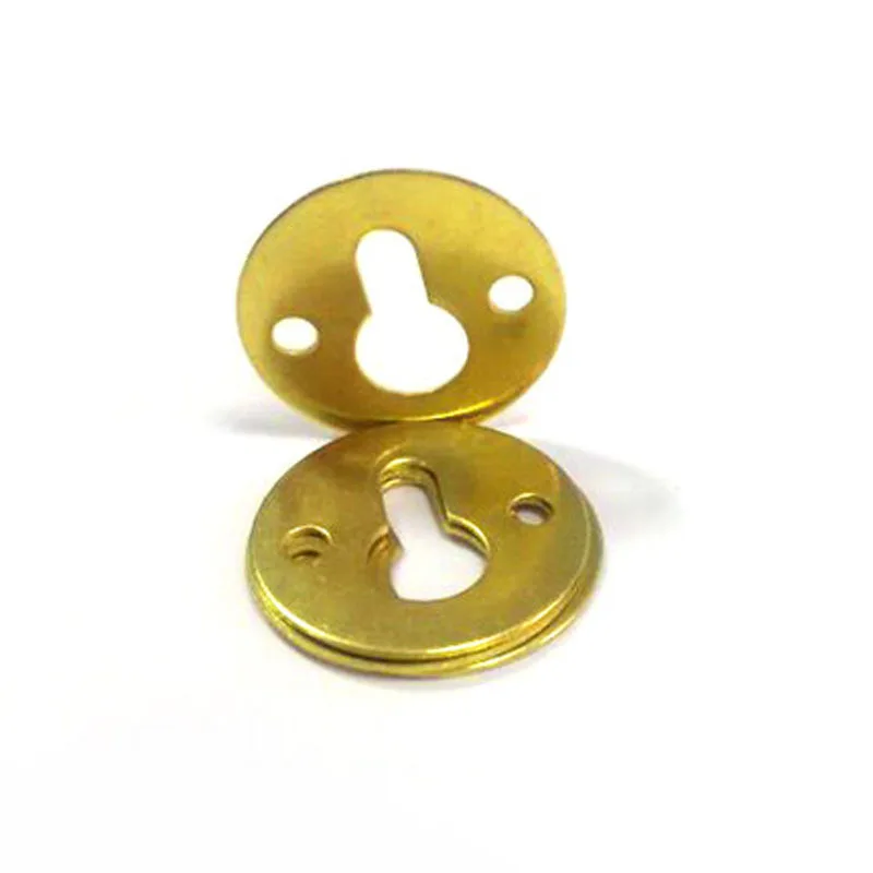 C23mm круглый металлический лист золотой (три) Пряжка DIY модель украшения железный