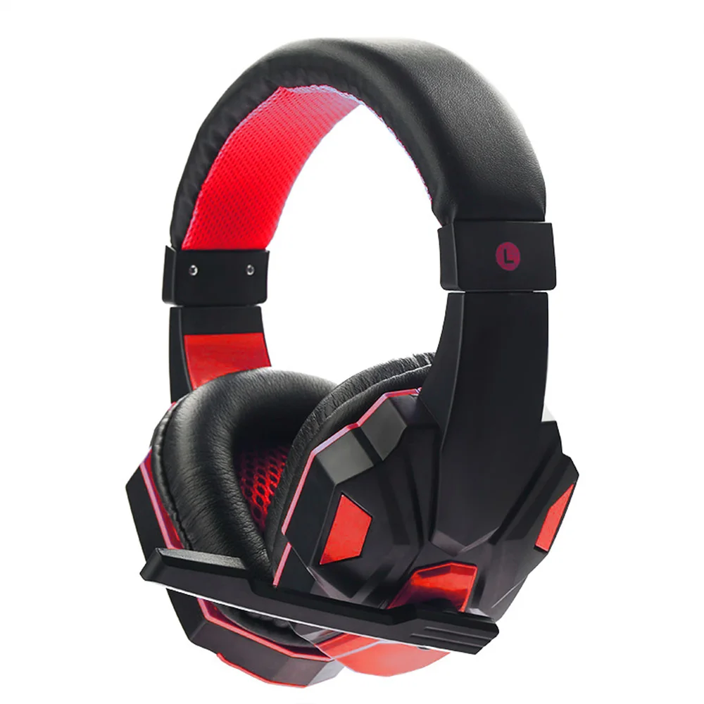 2019 Gaming Headphones Over-ear Game Headset For PC Laptop with Mic USB 3.5mm Plug LED Light Volume Control Earphone | Электроника