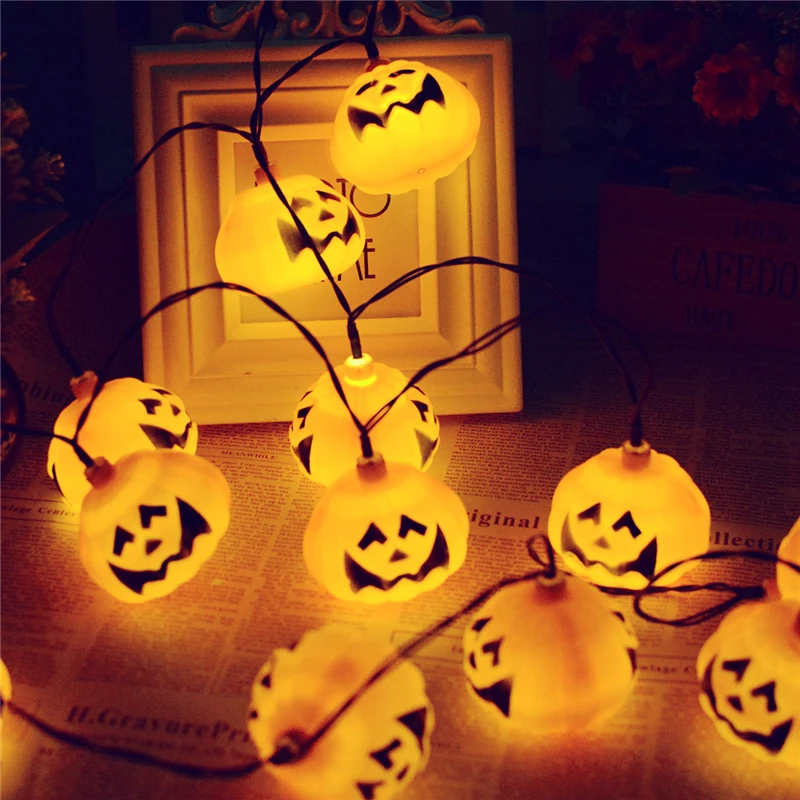 Halloween 20/30 LED Fairy String Lights Pumpkin Decoration Light for