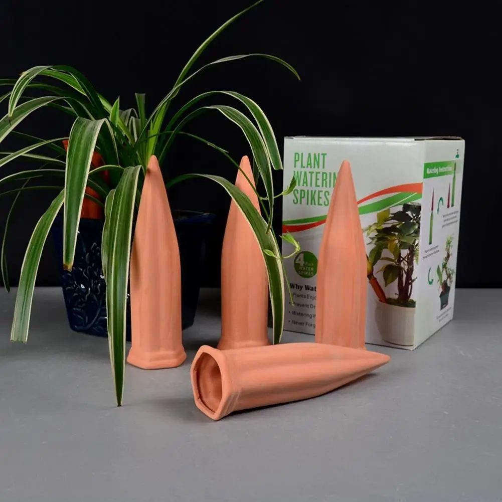 

Adeeing 4pcs Pretty Ceramic Automatic Flower Watering Tool Gardening Accessories Decoration