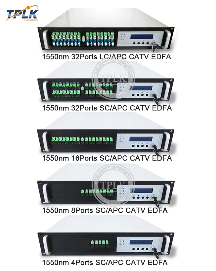 2U/80 Вт 32 порта 14/17/20dbm 1550nm CATV EDFA 1550nm волоконно-оптический Amplitfier WDM CATV EDFA SC/APC-SC/upc-разъем высокого качества
