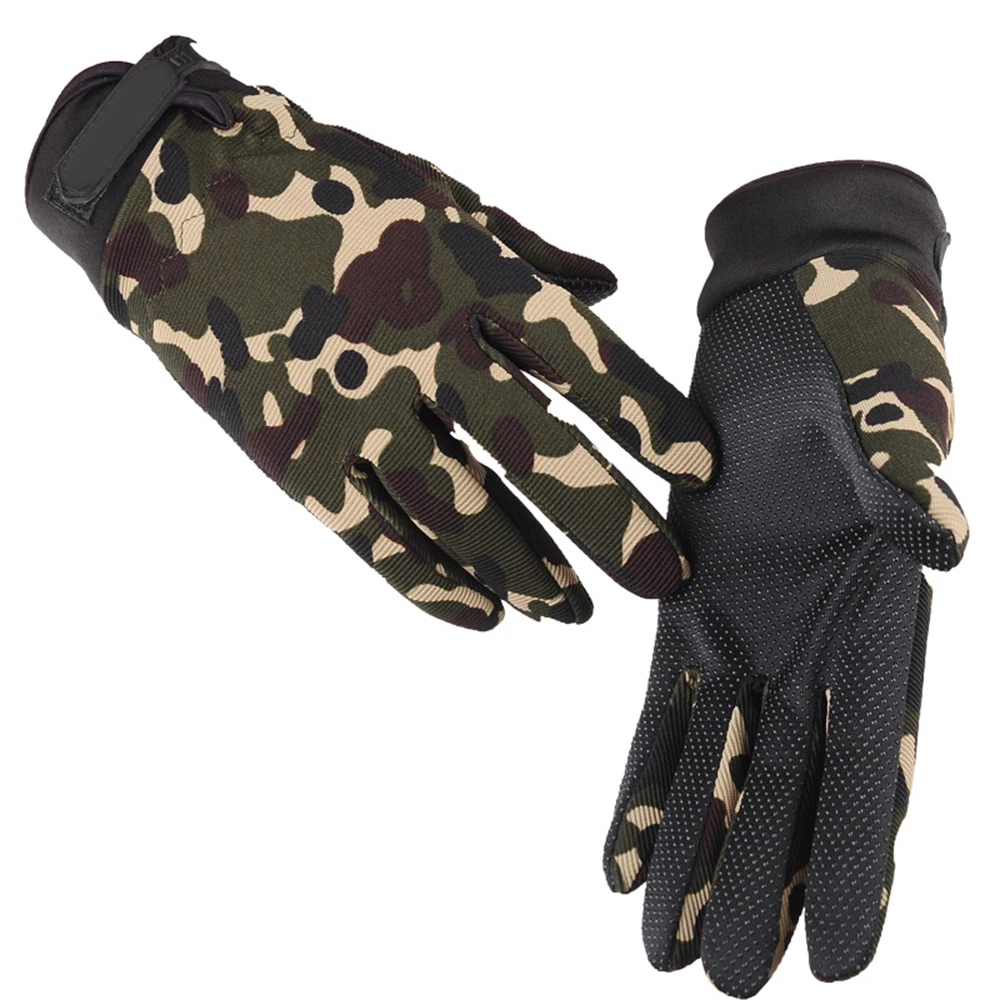 Anti-Slip Silicon Gloves for Men Outdoor Sports Fitness Mountaineering Bicycle Cycling Riding Military Enthusiasts Gloves NO P30