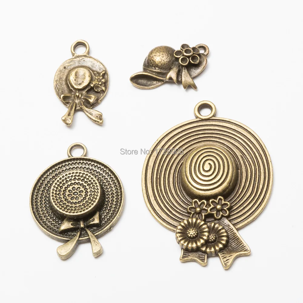 

Hat Charm Pendants Women Sunhat 3D Charms Pendant Jewelry Accessories Bracelet Jewelry Findings DIY