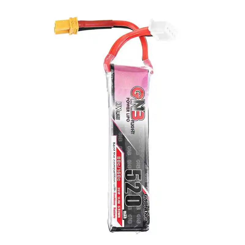 Высокое качество Gaoneng 11 4 V Lipo батарея 520mAh 80C 3S HV 34 RC XT30 Разъем для Racing FPV Дрон